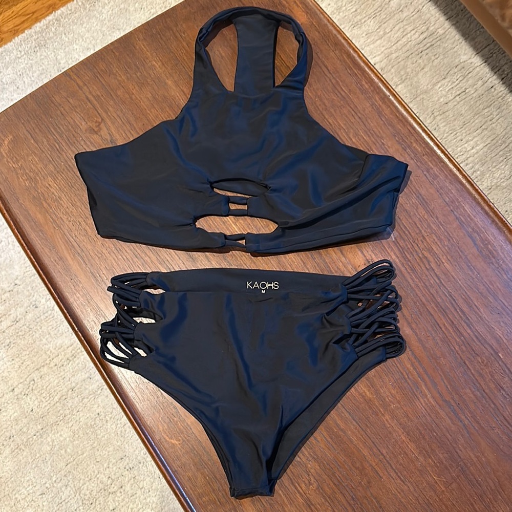 Kaohs Black Women's Swim Set